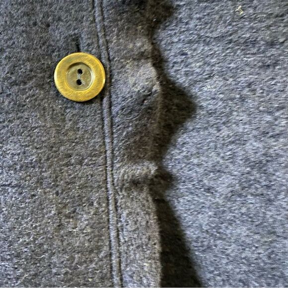 Nara Maglie Navy Wool Blend Cardigan With Tortoiseshell Buttons NWT Size X-Large - Picture 4 of 16